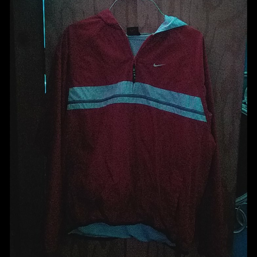 Red Nike Windbreaker